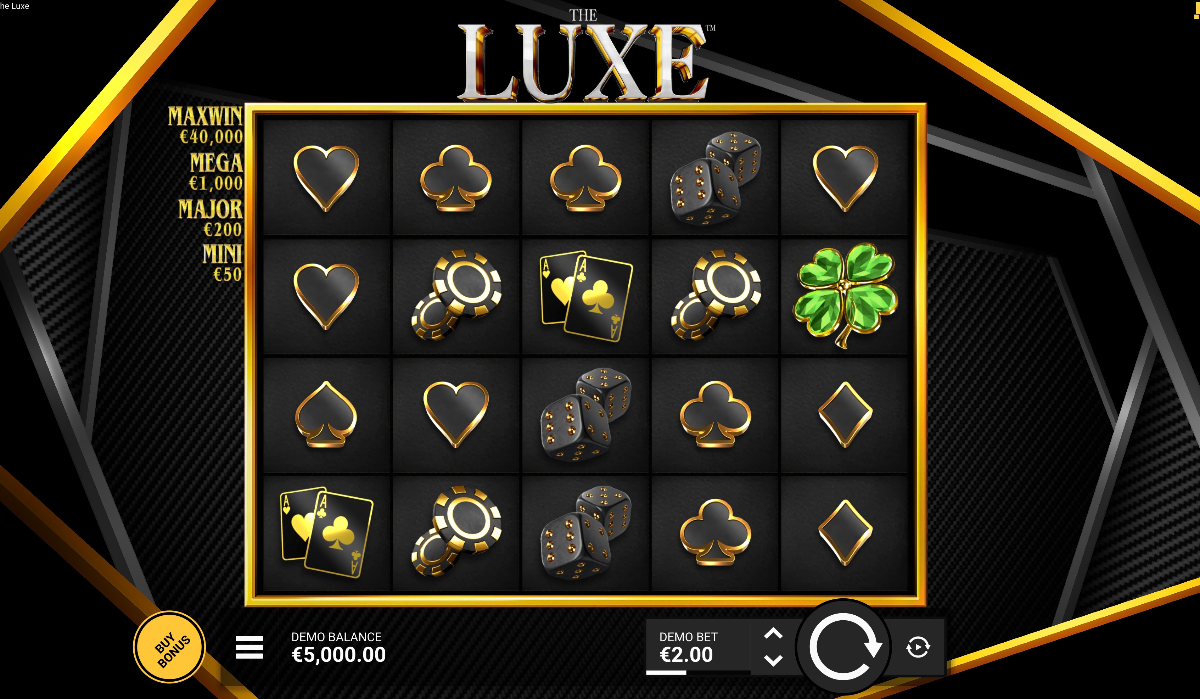 The Luxe金框、幸運草水晶與Wild特殊符號玩法